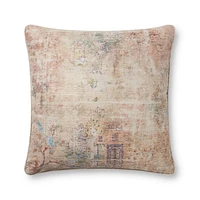 Coussin Reed par Loloi - Beige et Multi