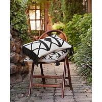 Loloi Freja Black and Ivory Cushion