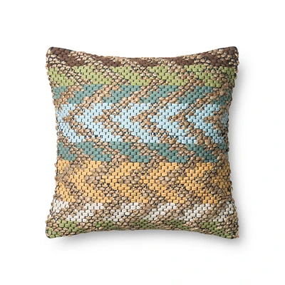 Coussin Willa par Loloi - Vert et Multi