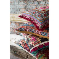 Loloi Lindy Red and Multi Cushion