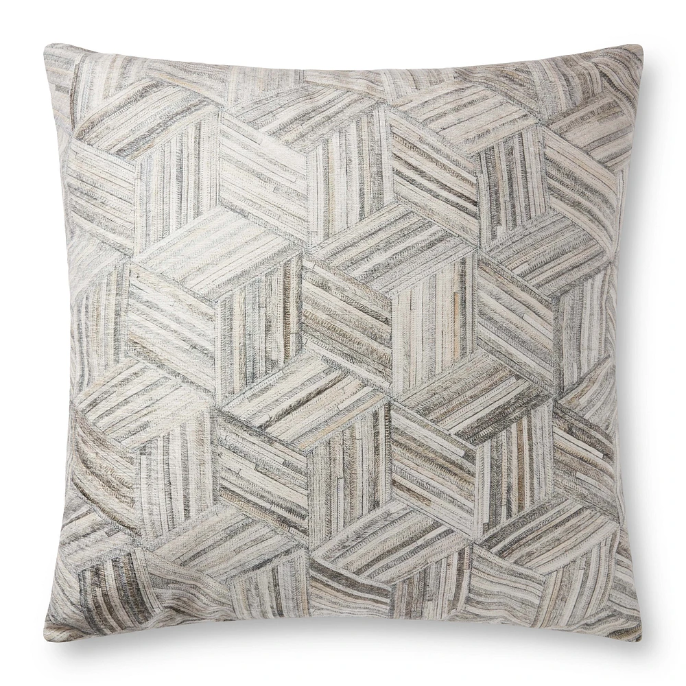 Coussin Tadeo II Gris par Loloi - Multi