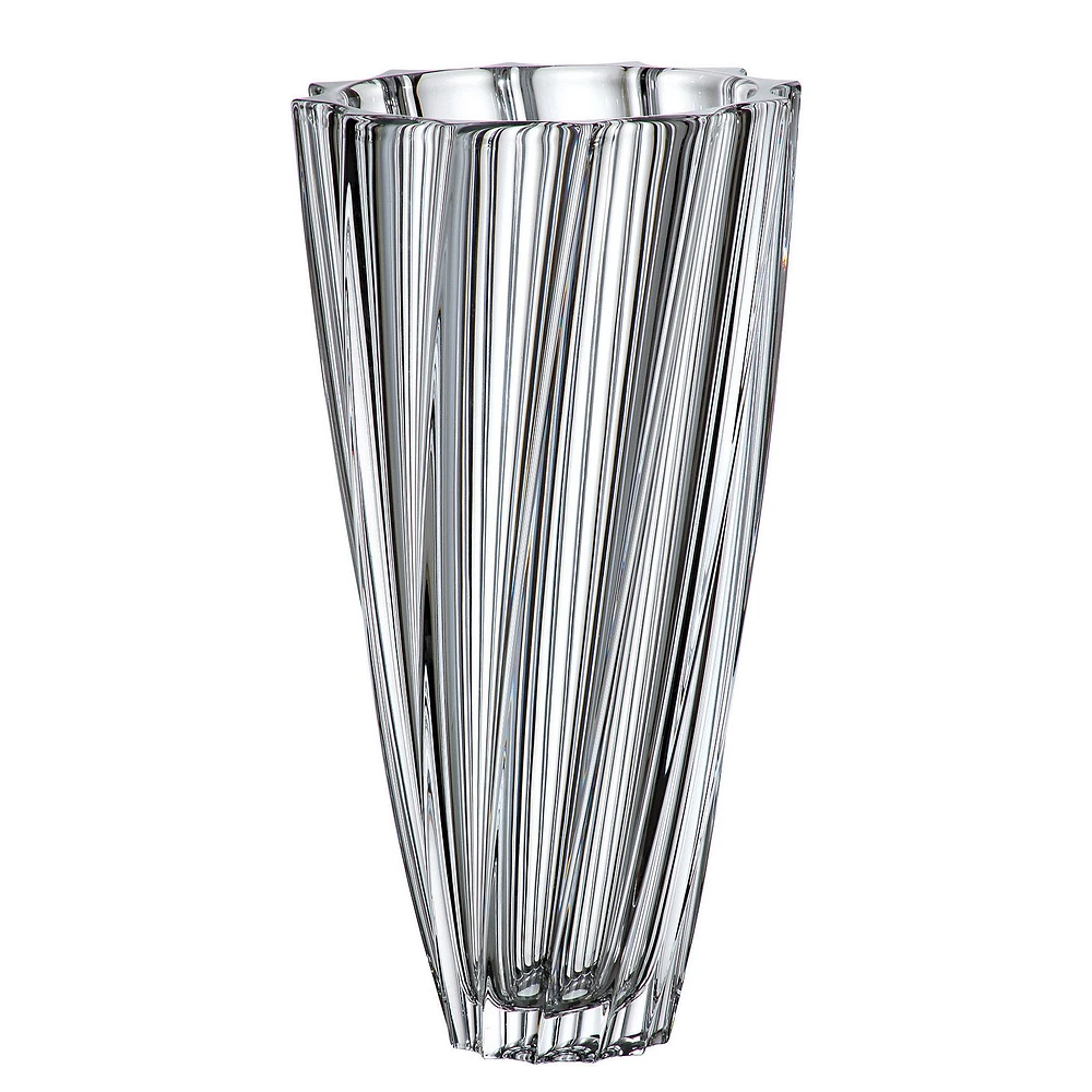 Crystal Bohemia Scallop Vase 35.5cm by Brillant