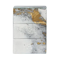 Mele and Co Maura Jewellery Box - Mirrored/Marbled Metalic 