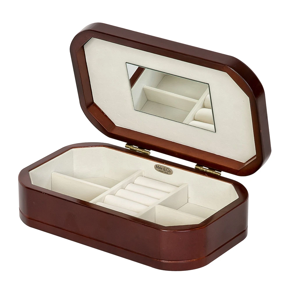 Mele and Co Morgan Finish Wooden Jewellery Box - Cherry