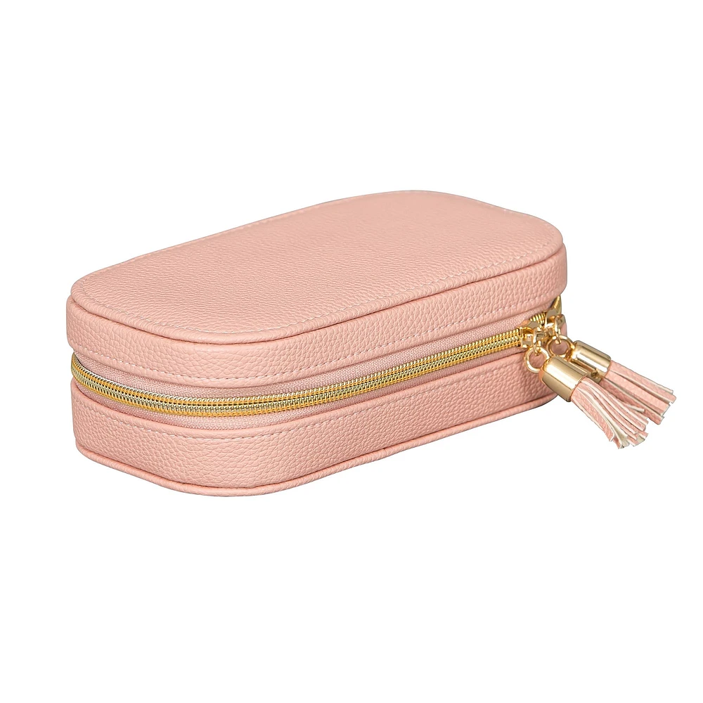 Mele and Co Lucy Travel Jewellery Case - Pink