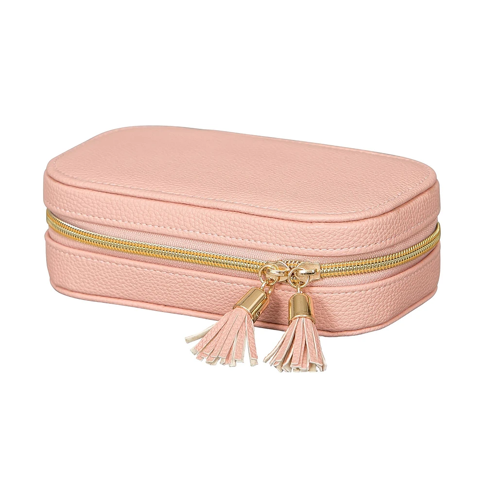 Mele and Co Lucy Travel Jewellery Case - Pink