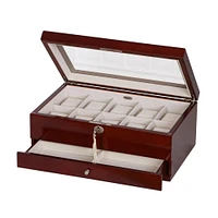 Mele and Co Christo Wooden Watch Box - Walnut