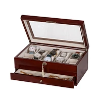 Mele and Co Christo Wooden Watch Box - Walnut