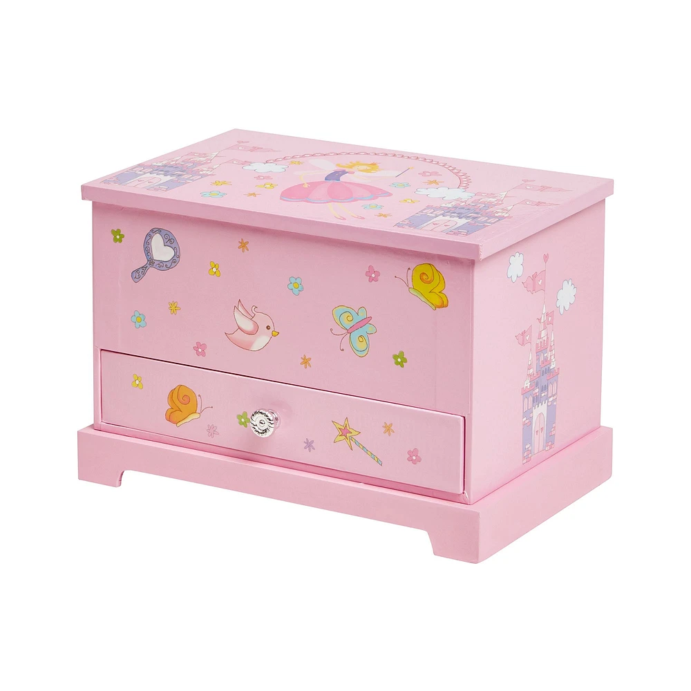 Mele and Co Kerri Musical Fairy Jewellery Box - Pink