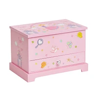 Mele and Co Kerri Musical Fairy Jewellery Box - Pink