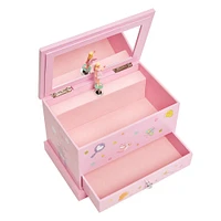 Mele and Co Kerri Musical Fairy Jewellery Box - Pink