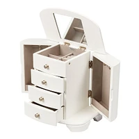 Mele and Co Kaitlyn Musical Wooden Jewellery Box - White