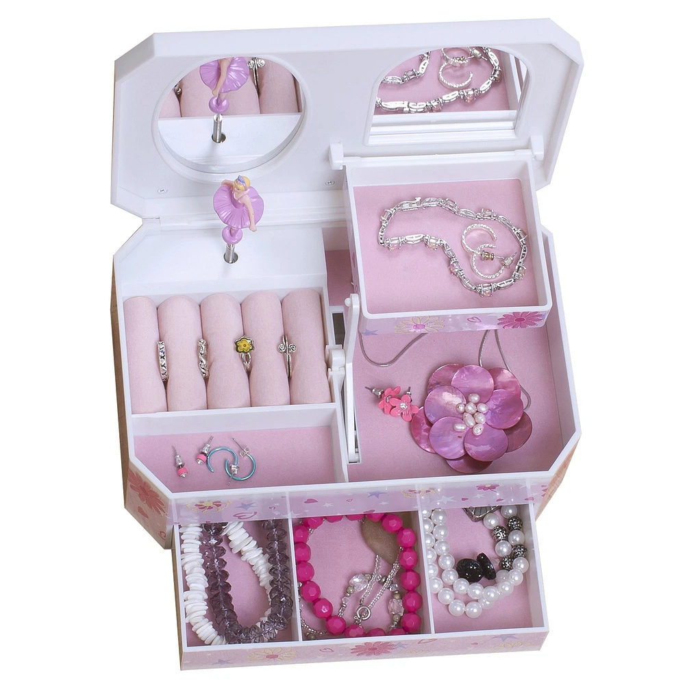 Mele and Co Hayley Musical Ballerina Jewellery Box - Pink