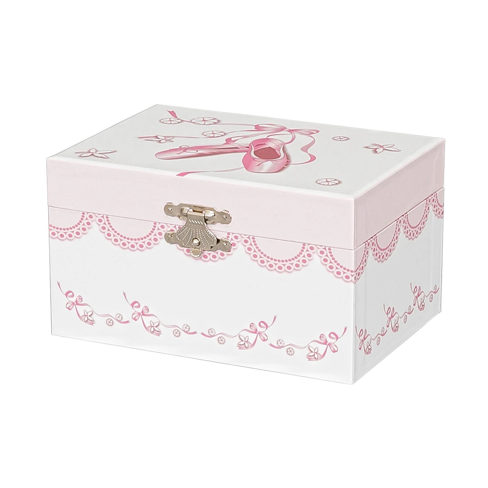 Mele and Co Cora Musical Ballerina Jewellery Box - White