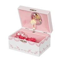 Mele and Co Cora Musical Ballerina Jewellery Box - White