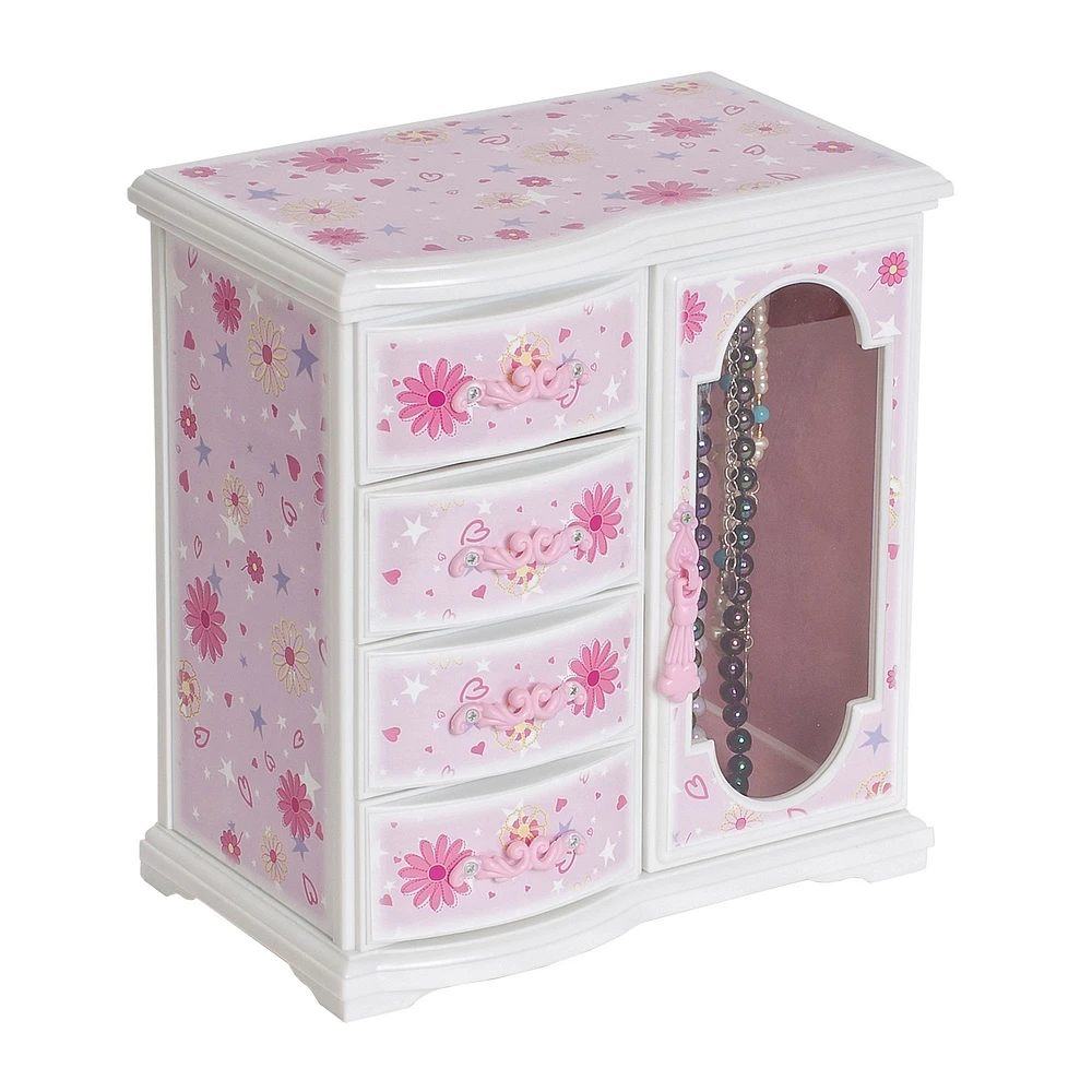 Mele and Co Hyacinth Musical Ballerina Jewellery Box - Pink