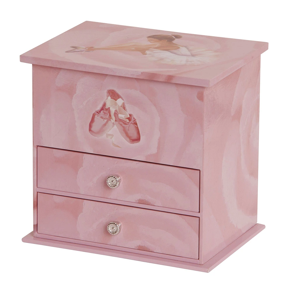 Mele and Co Casey Musical Ballerina Jewellery Box - Pink