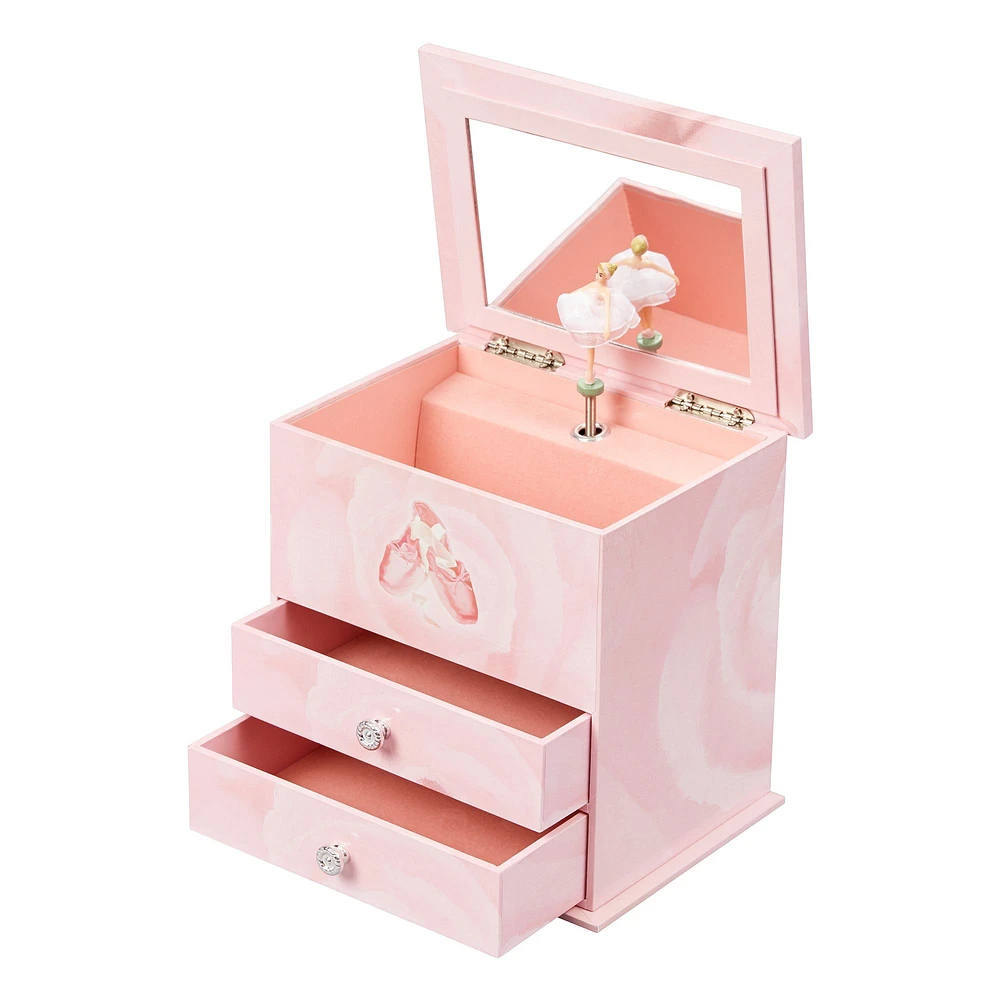 Mele and Co Casey Musical Ballerina Jewellery Box - Pink