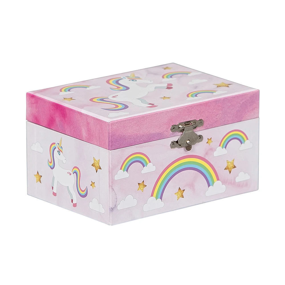 Mele and Co Skylar Musical Unicorn Jewellery Box - Pink