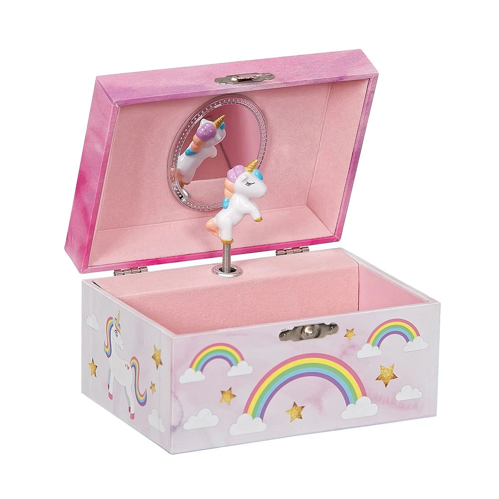 Mele and Co Skylar Musical Unicorn Jewellery Box - Pink