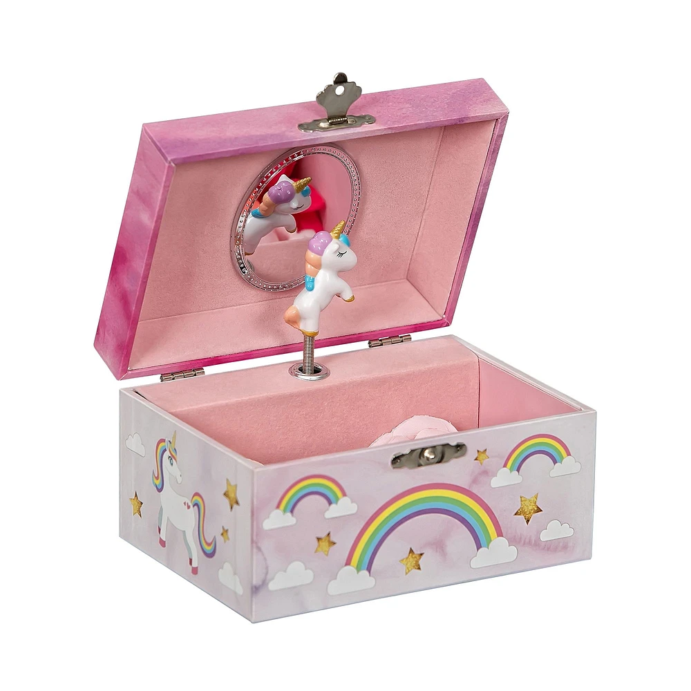 Mele and Co Skylar Musical Unicorn Jewellery Box - Pink