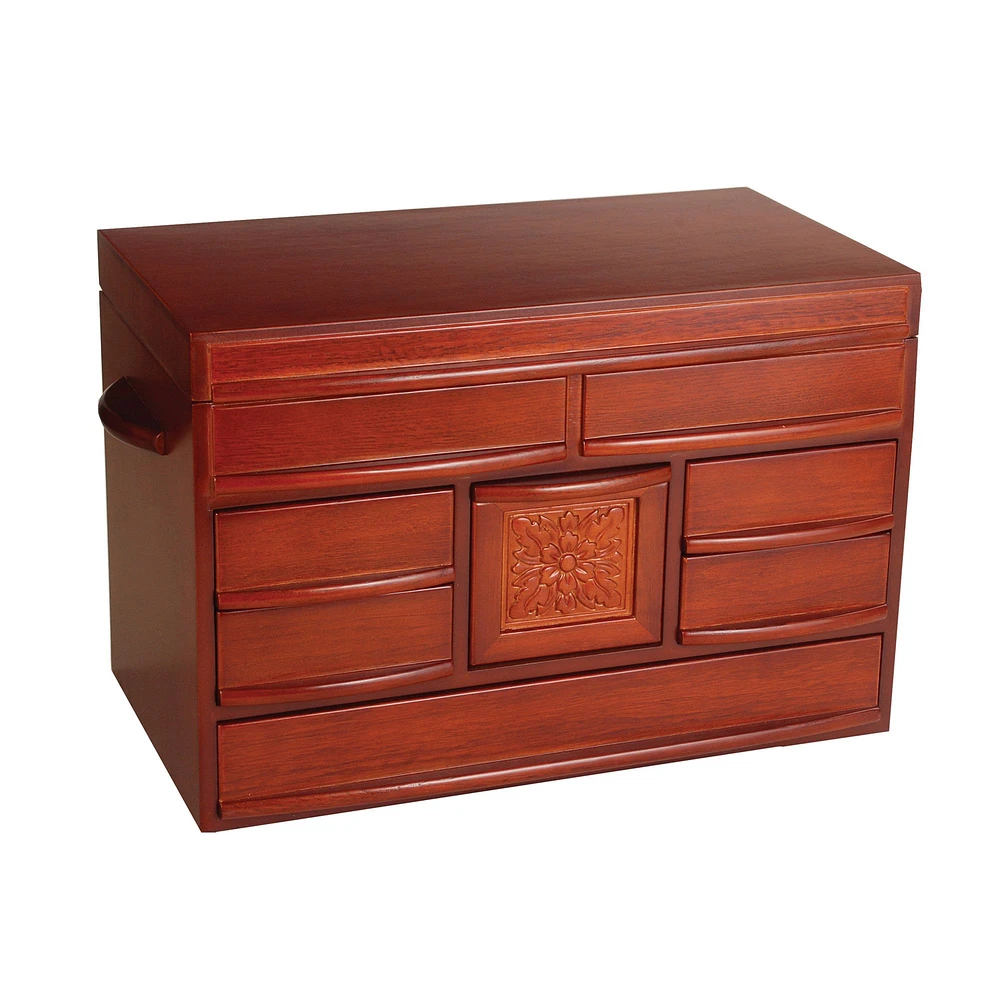 Mele and Co Empress large Wooden Jewellery Box - Walnut