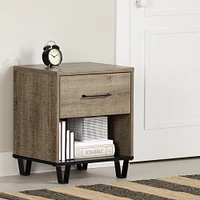 Arlen 1-Drawer Nightstand Weathered Oak by South Shore Furniture