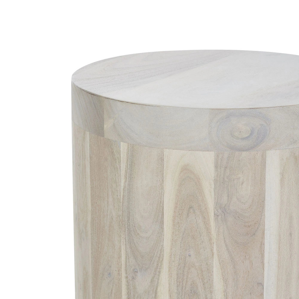 Table Kernel en Bois D'Acacia Blanc