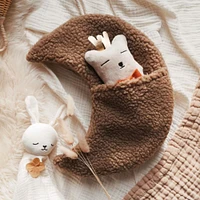 Moon Wall Pocket - Brown