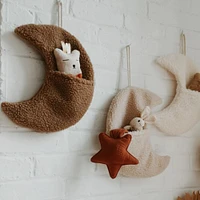 Moon Wall Pocket - Brown