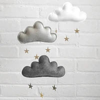 Cloud & Star Mobile - White, Grey & Charcoal