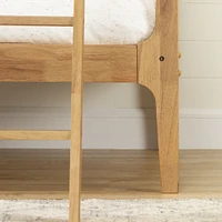 Bebble Twin Modern Bunk Bed White and Natural by South Shore Furniture