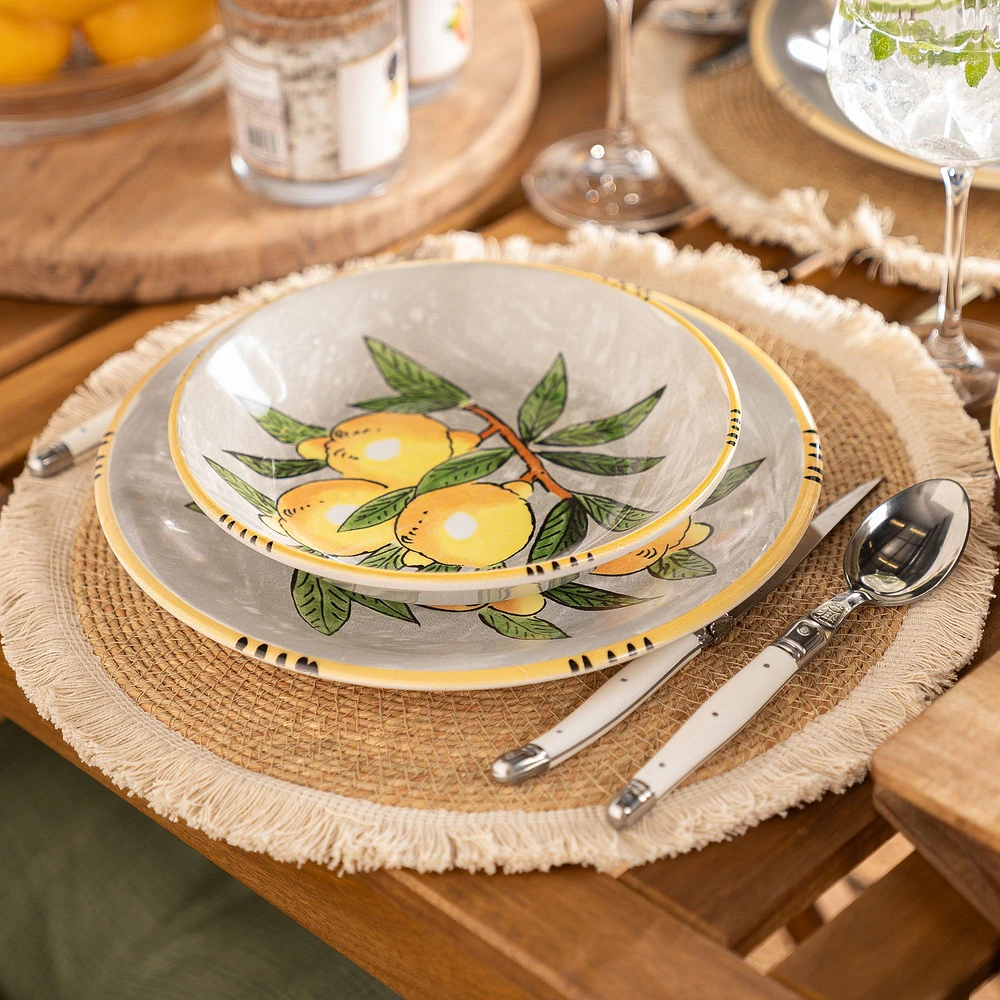 Fringed Round Placemat