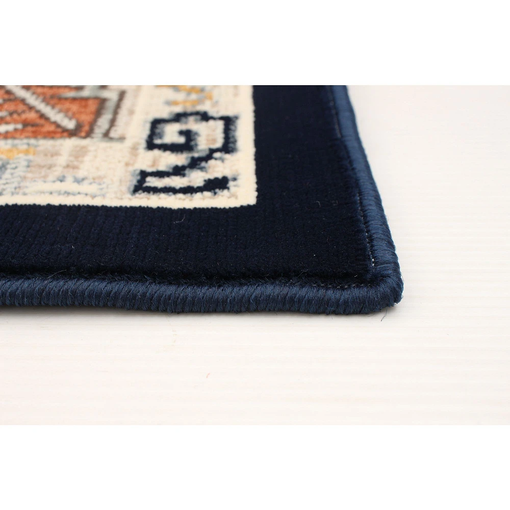 Shiraz Dark Navy, Light Blue Rug