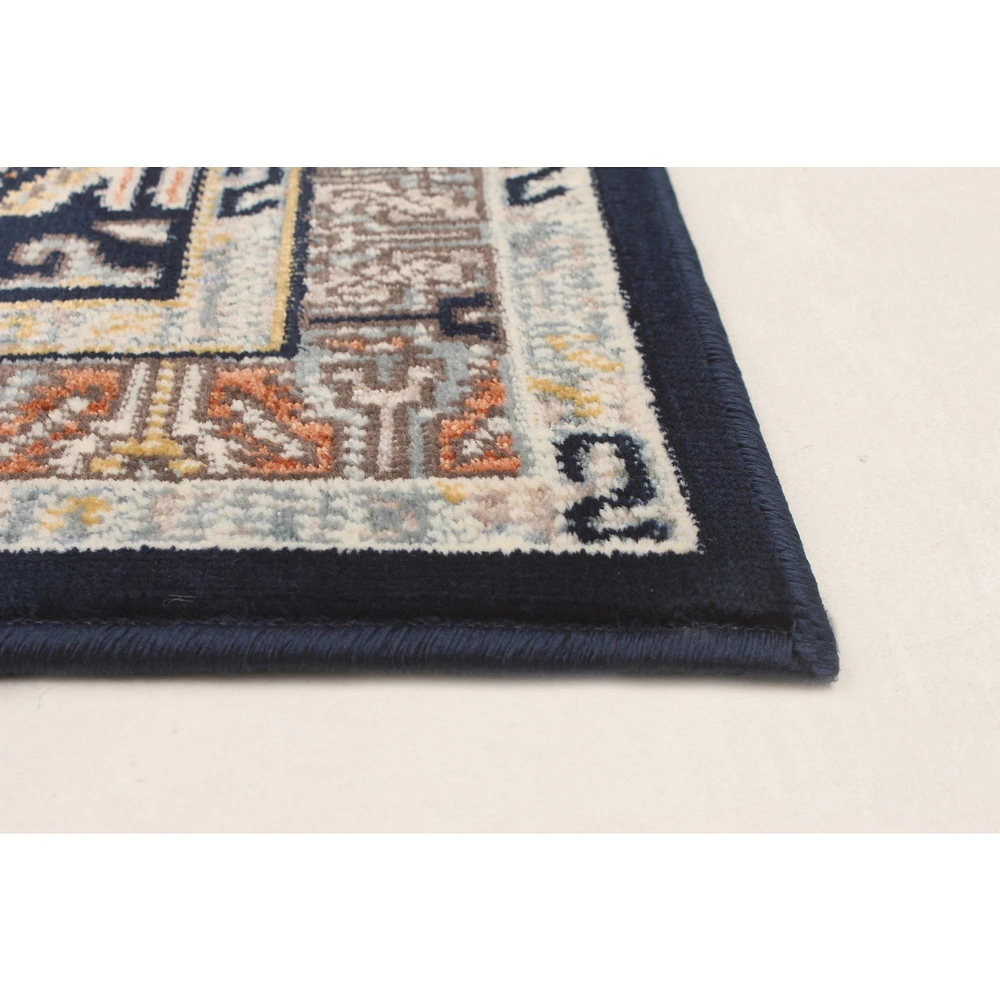 Shiraz Dark Navy, Light Blue Rug