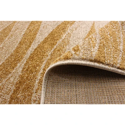 Tapis Mandalay ivoire/Or