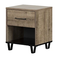 Arlen 1-Drawer Nightstand Weathered Oak by South Shore Furniture