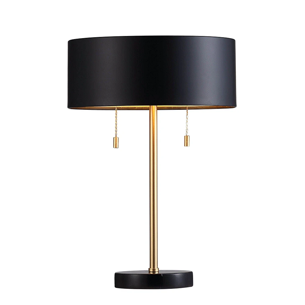 Lampe de table Gillian en fer noir