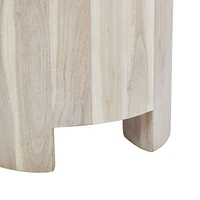 Table Kernel en Bois D'Acacia Blanc