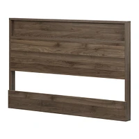 Tao Full/Queen Headboard with Open Storage Space Natural Walnut by South Shore Furniture