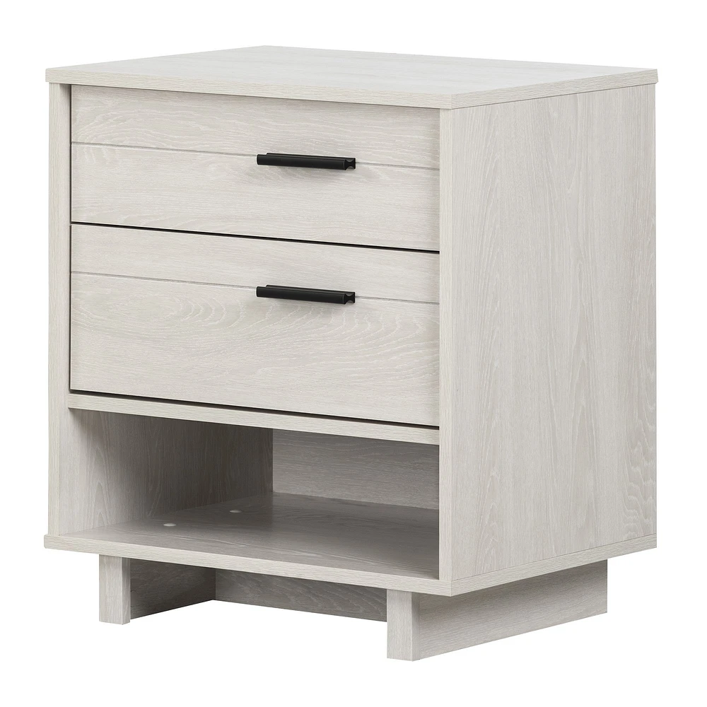 Fynn Nightstand in Winter Oak by South Shore Furniture