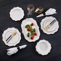 Versaly 18-Piece Bone China Dinnerware Set by Brilliant