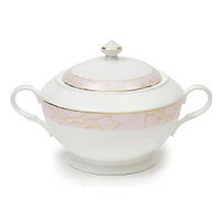 Soupière Rose en porcelaine par Brilliant