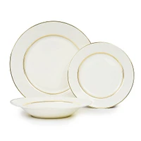 Rose 18-Piece Bone China Dinnerware Set by Brilliant