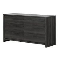 Tao 6-Drawer Double Dresser Grey Oak by South Shore Furniture