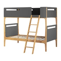 Bebble Twin Modern Bunk Bed Natural and by South Shore Furniture