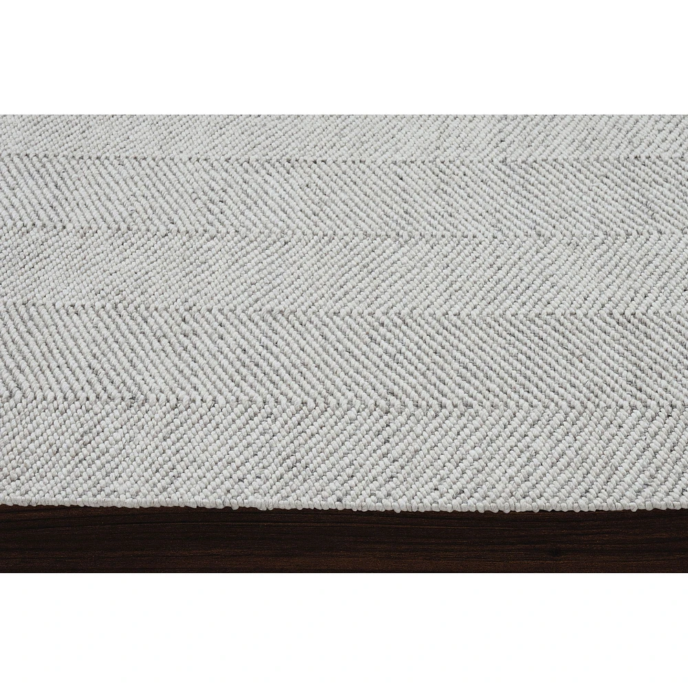 Malur Ivory and Silver Rug