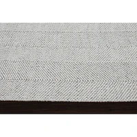 Malur Ivory and Silver Rug