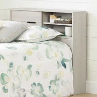 Fynn Twin Bookcase Headboard with Storage Winter Oak by South Shore Furniture