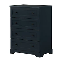 South Shore Furniture Hazen 4-Drawer Chest - Navy Blue